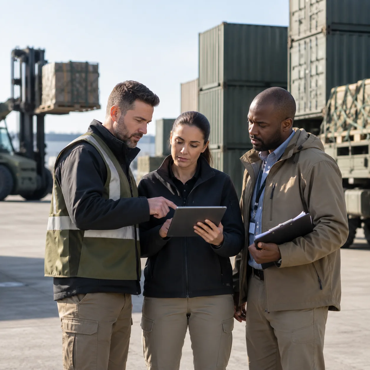 Defence logistics cargo preparation and field support